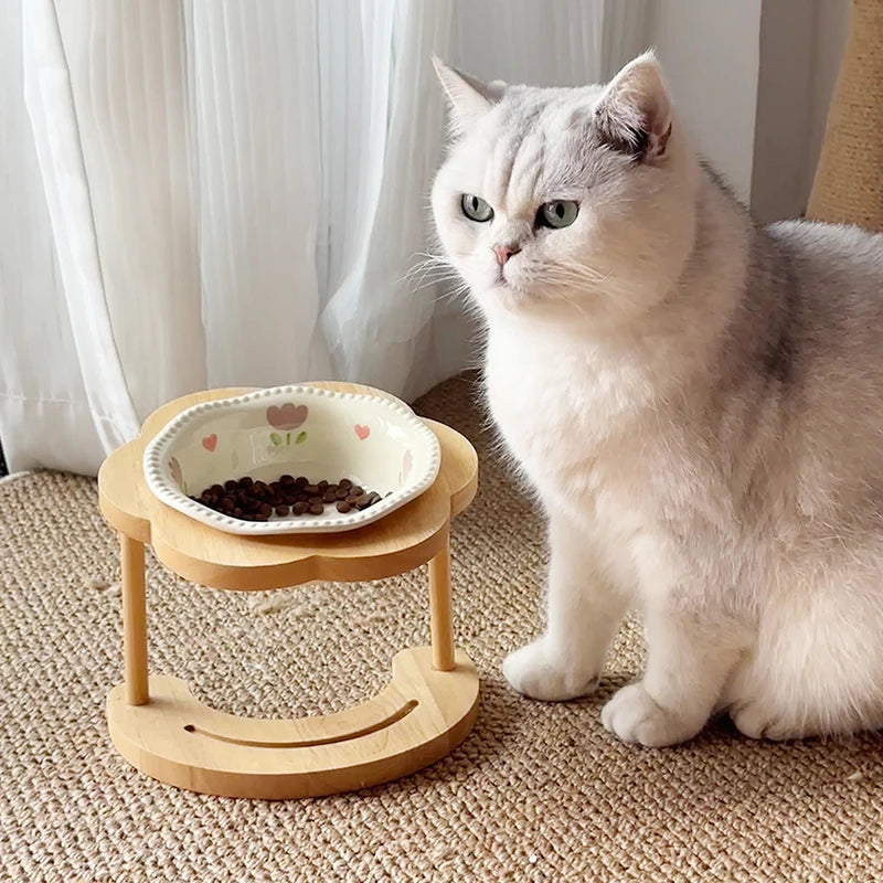 Food Utensils Cat Dog Pet Supplies Accessories Ceramic Pet Cat Bowl Pet Drinking Water Feeding Bowl Ceramics Cat Food Dog