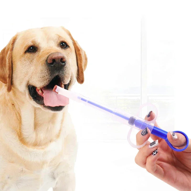 1 Set Pet Pills Applicator Cat Dogs Syringe Medicine Water Milk Feeder Insect Repellent Supplies Can Clip Pills Pet Water Feeder