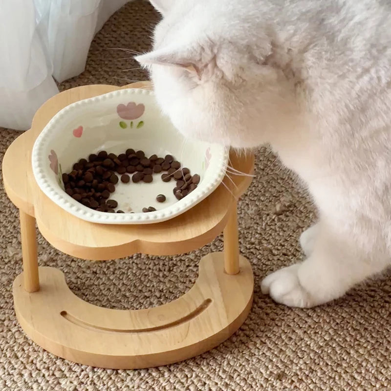 Food Utensils Cat Dog Pet Supplies Accessories Ceramic Pet Cat Bowl Pet Drinking Water Feeding Bowl Ceramics Cat Food Dog