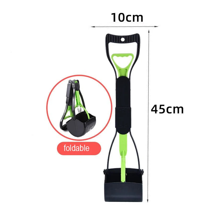 Pet Supplies Thickened plastic Foldable Long Handle Pet Pooper Scooper, Outdoor Dog Waste Picker, Poop Scoop, Toilet Supplies
