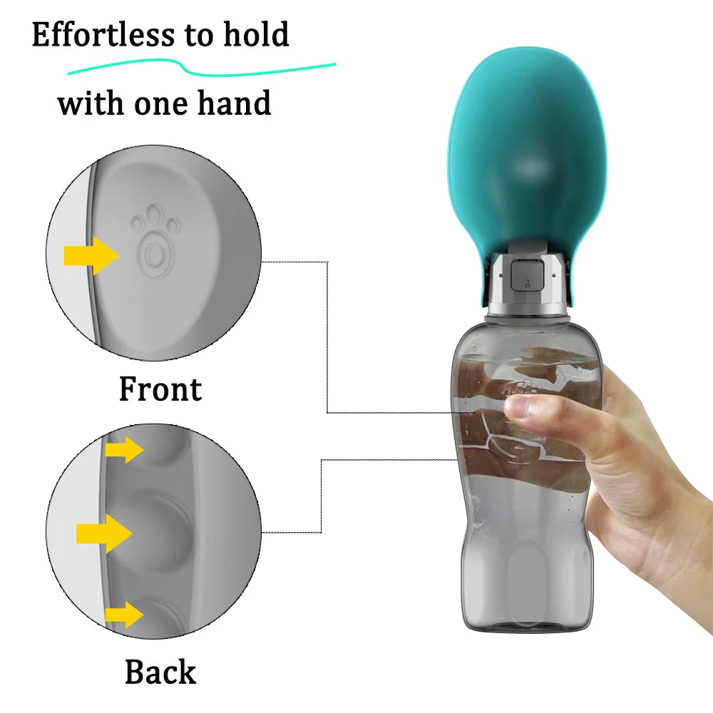 Large Pet Dog Water Bottle for Small Big Dogs Cats Hiking Foldable Leakproof Puppy Drinking Bowls Golden Retriever Pug Supplies