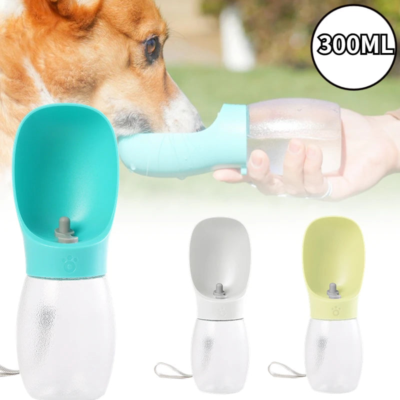 Pet Dog Water Bottle 300ML Puppy Drinking Bowls For Small Medium Dogs Cats Hiking Portable Cat Feeder Golden Retriever Supplies